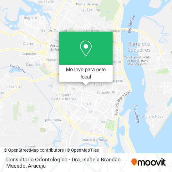 Consultório Odontológico - Dra. Isabela Brandão Macedo mapa