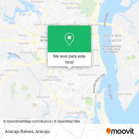 Aracaju Baloes mapa