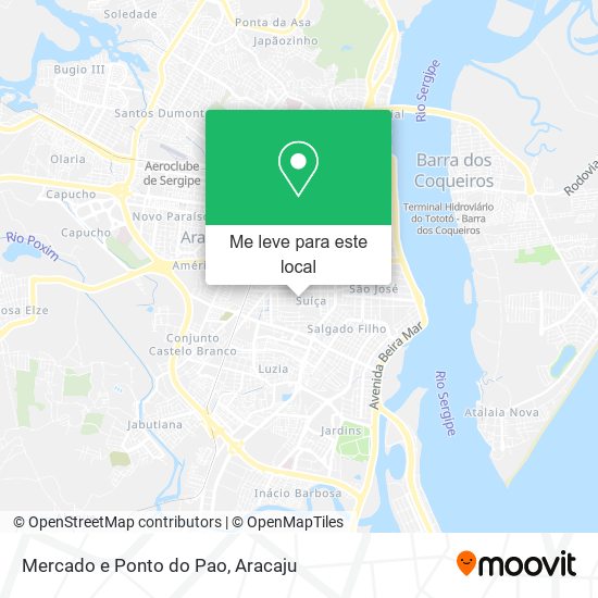 Mercado e Ponto do Pao mapa