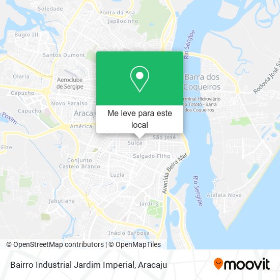 Bairro Industrial Jardim Imperial mapa