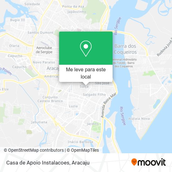 Casa de Apoio Instalacoes mapa