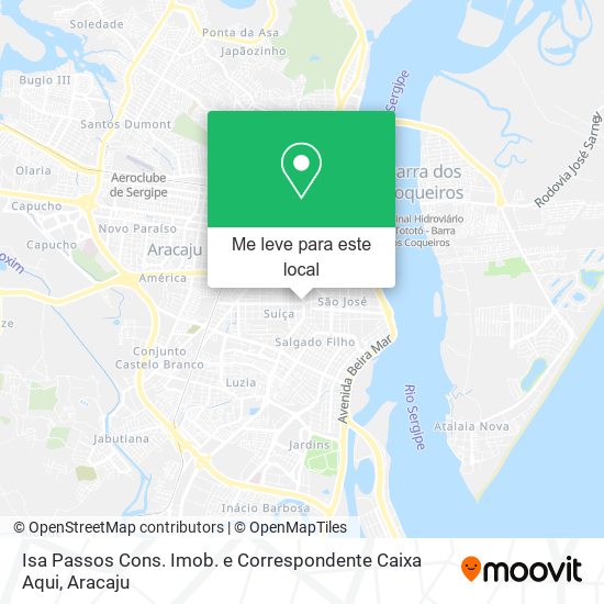 Isa Passos Cons. Imob. e Correspondente Caixa Aqui mapa