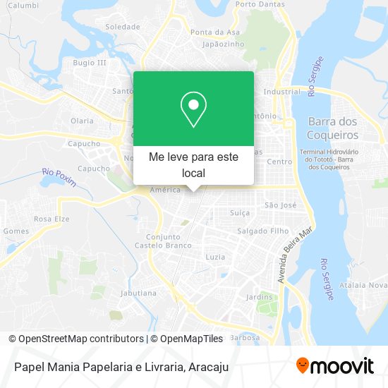 Papel Mania Papelaria e Livraria mapa