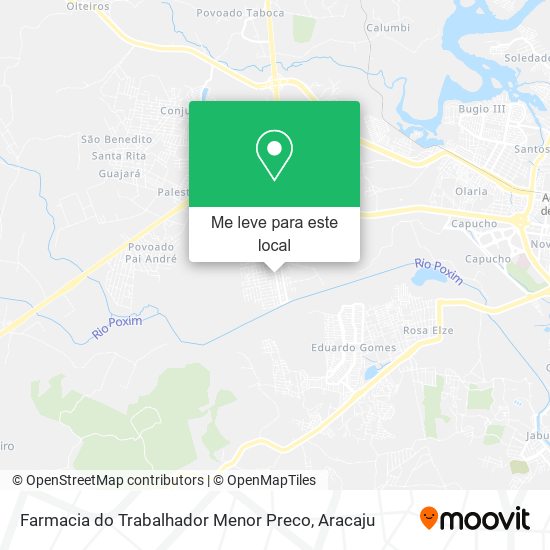 Farmacia do Trabalhador Menor Preco mapa