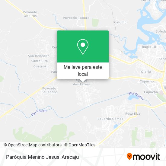 Paróquia Menino Jesus mapa