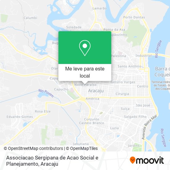 Associacao Sergipana de Acao Social e Planejamento mapa