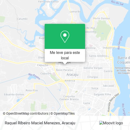 Raquel Ribeiro Maciel Menezes mapa