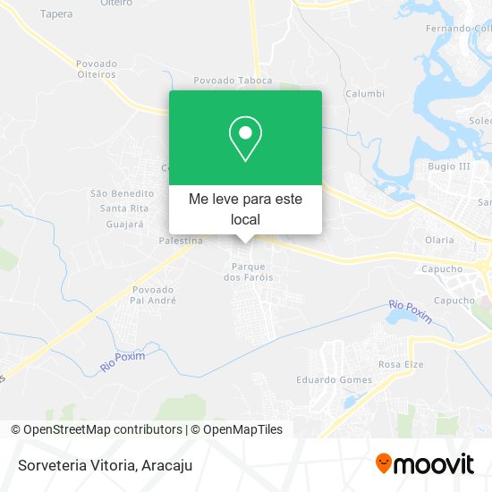 Sorveteria Vitoria mapa