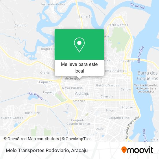 Melo Transportes Rodoviario mapa