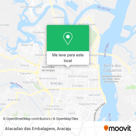 Atacadao das Embalagens mapa