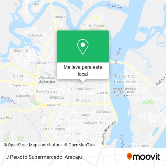 J Peixoto Supermercado mapa