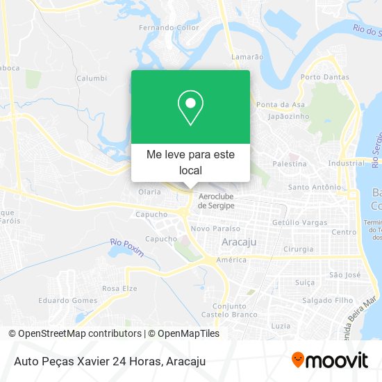 Auto Peças Xavier 24 Horas mapa