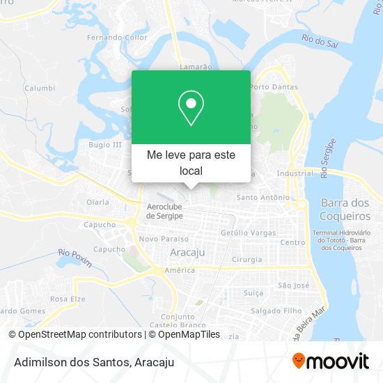 Adimilson dos Santos mapa