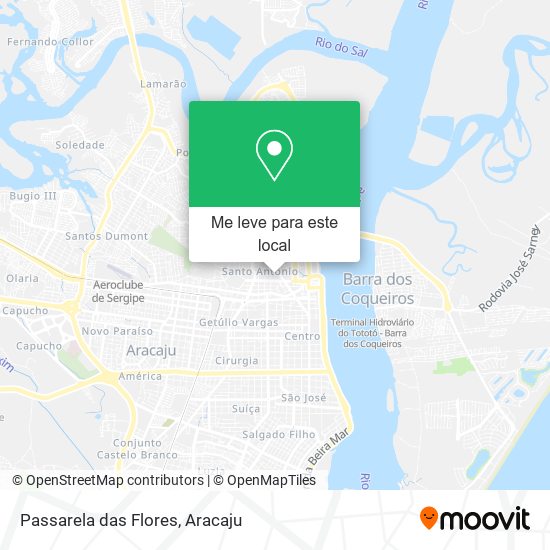 Passarela das Flores mapa