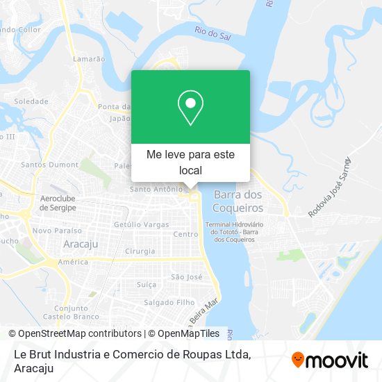 Le Brut Industria e Comercio de Roupas Ltda mapa