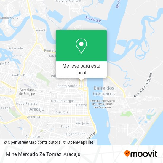 Mine Mercado Ze Tomaz mapa