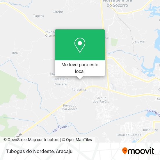 Tubogas do Nordeste mapa