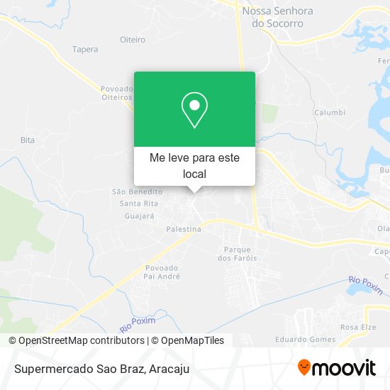 Supermercado Sao Braz mapa