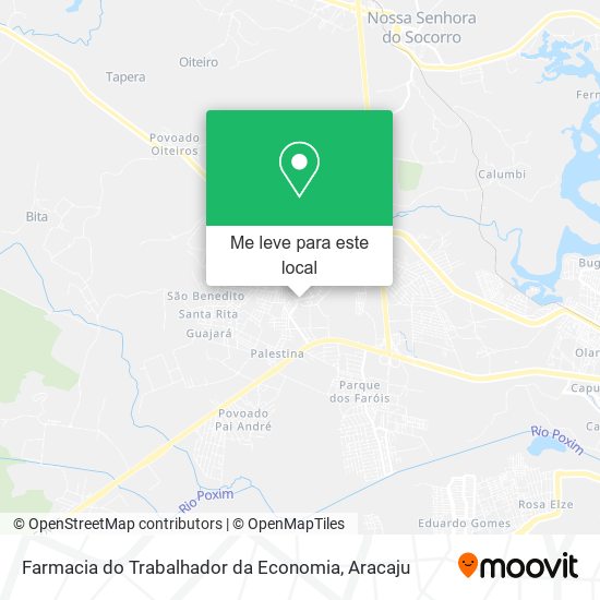 Farmacia do Trabalhador da Economia mapa