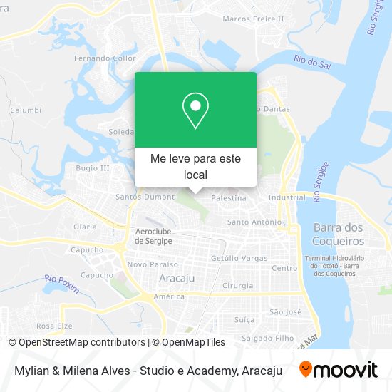 Mylian & Milena Alves - Studio e Academy mapa