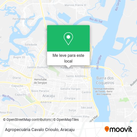 Agropecuária Cavalo Crioulo mapa