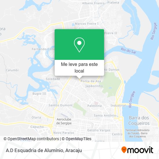 A.D Esquadria de Alumínio mapa