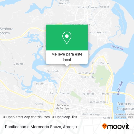 Panificacao e Mercearia Souza mapa