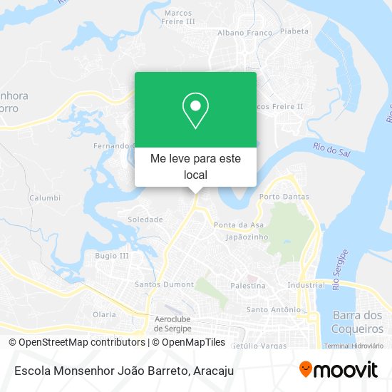 Escola Monsenhor João Barreto mapa