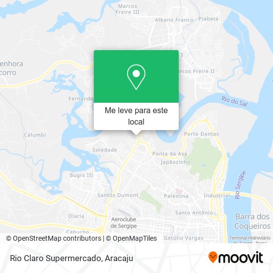 Rio Claro Supermercado mapa