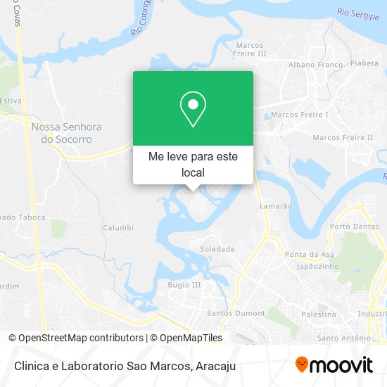Clinica e Laboratorio Sao Marcos mapa