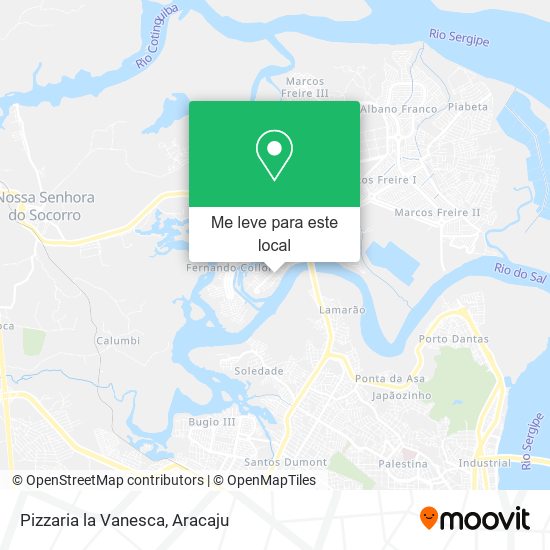 Pizzaria la Vanesca mapa