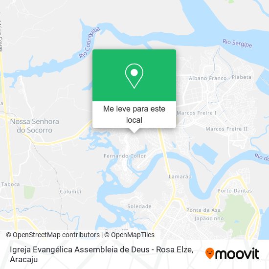 Igreja Evangélica Assembleia de Deus - Rosa Elze mapa