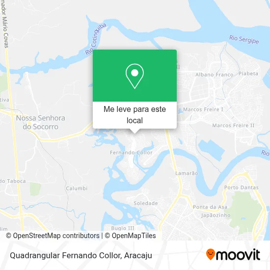 Quadrangular Fernando Collor mapa