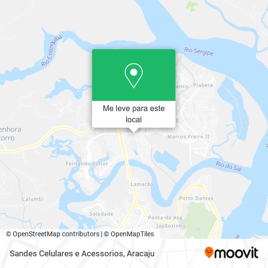 Sandes Celulares e Acessorios mapa