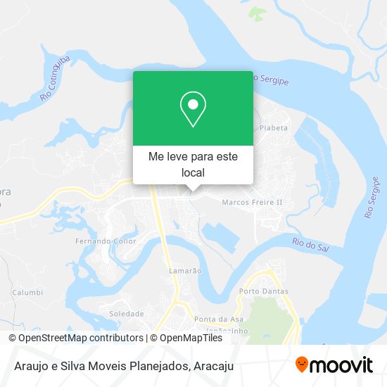 Araujo e Silva Moveis Planejados mapa