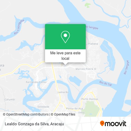 Lealdo Gonzaga da Silva mapa