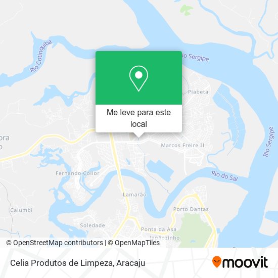 Celia Produtos de Limpeza mapa