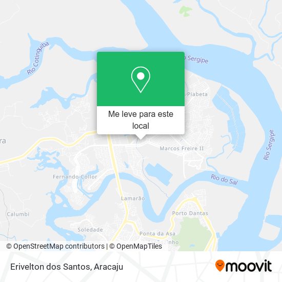 Erivelton dos Santos mapa