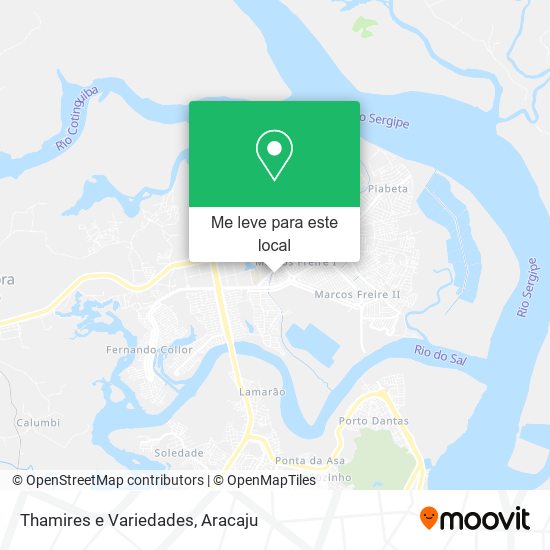 Thamires e Variedades mapa