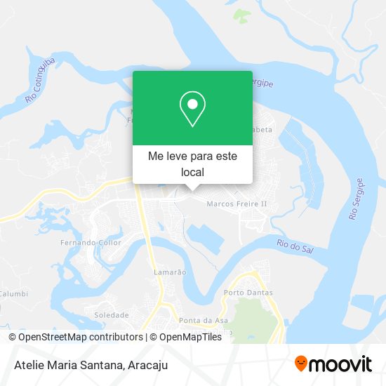 Atelie Maria Santana mapa