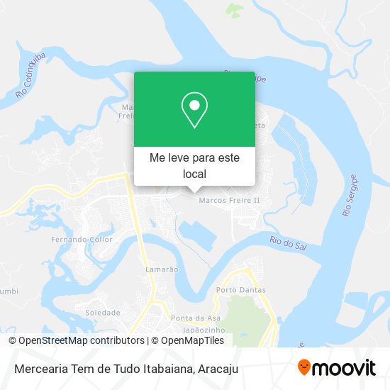 Mercearia Tem de Tudo Itabaiana mapa