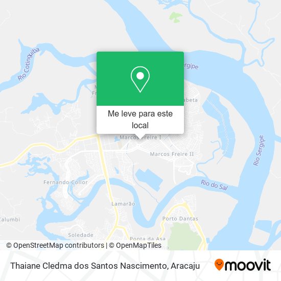 Thaiane Cledma dos Santos Nascimento mapa