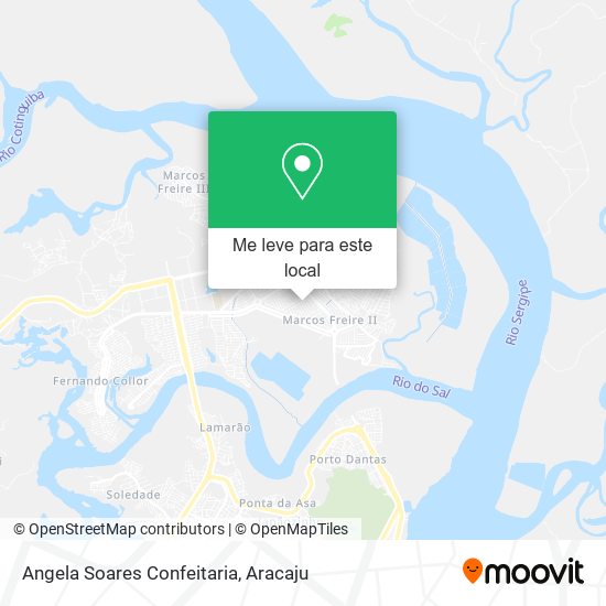 Angela Soares Confeitaria mapa