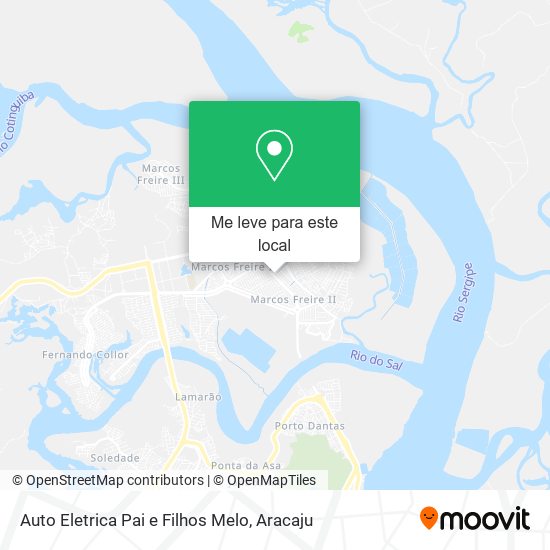 Auto Eletrica Pai e Filhos Melo mapa