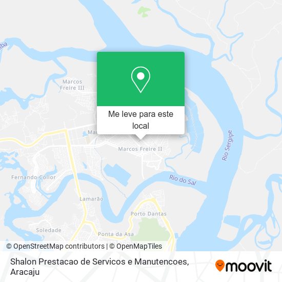 Shalon Prestacao de Servicos e Manutencoes mapa