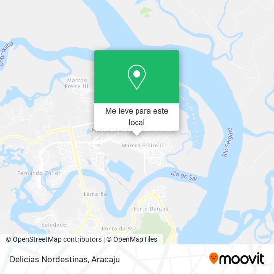 Delicias Nordestinas mapa