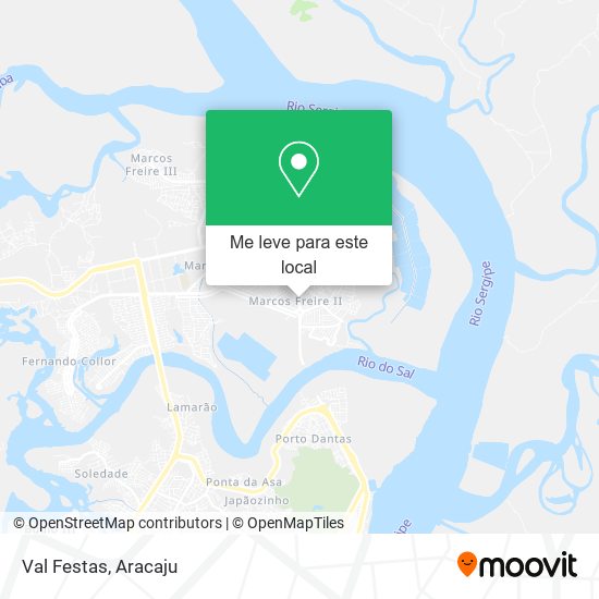 Val Festas mapa