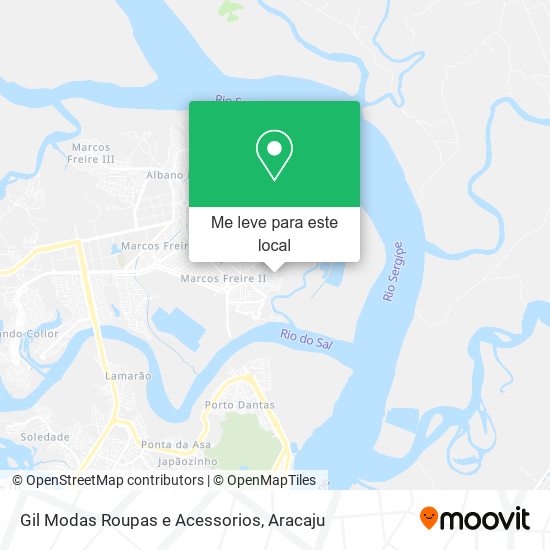 Gil Modas Roupas e Acessorios mapa