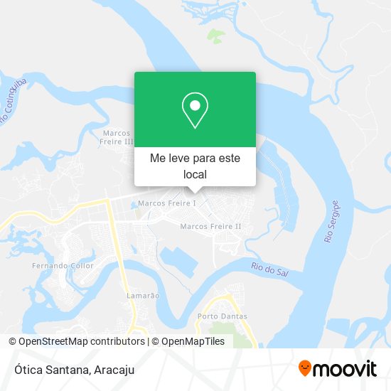 Ótica Santana mapa