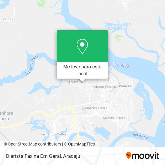 Diarista Faxina Em Geral mapa